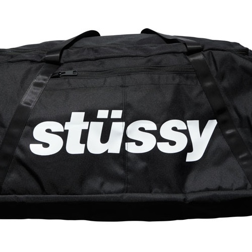 Stussy Italic Black Duffle Bag
