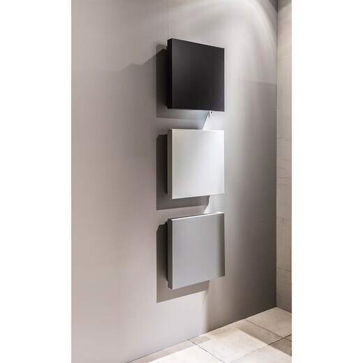 ミニマルデザインな壁付けポスト「Bretta ブレッタ シルバー」EX01729