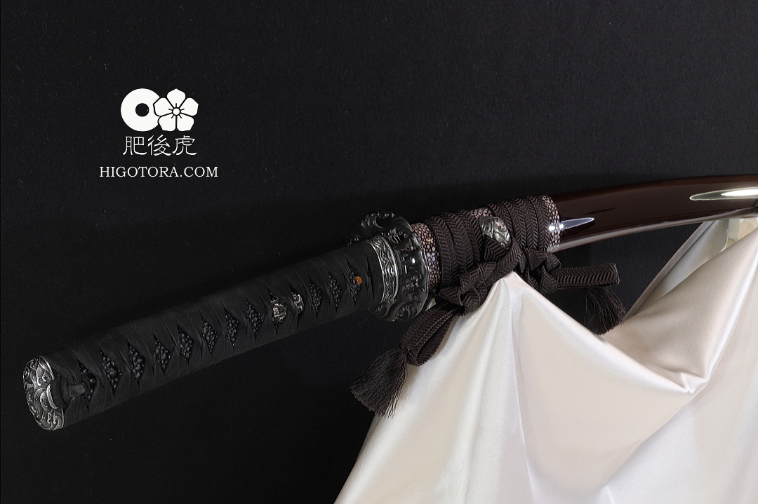 鮫皮研ぎ出し栗朱ウルミ鞘の肥後拵 #KSW｜肥後虎ブログ｜肥後虎-HIGOTORA