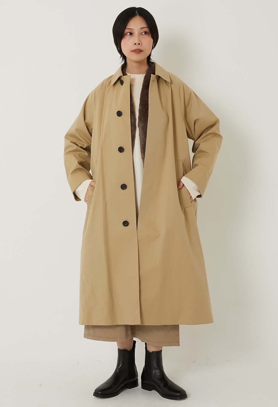 TICCA /ファーライナー付き ステンカラー ロングコート | TICCA