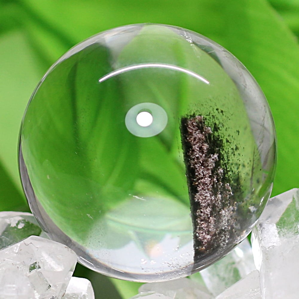 トップクォリティ]ガーデンクォーツ丸玉/ガーデン水晶スフィア（球体