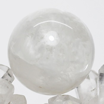 天然石 セリサイトインフローライトスフィア 約5.4センチ⭐️1532