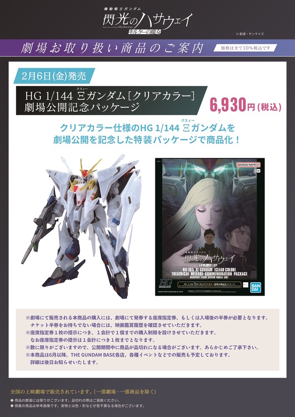 閃光のハサウェイ キルケーの魔女」より、HGガンプラ「Ξガンダム
