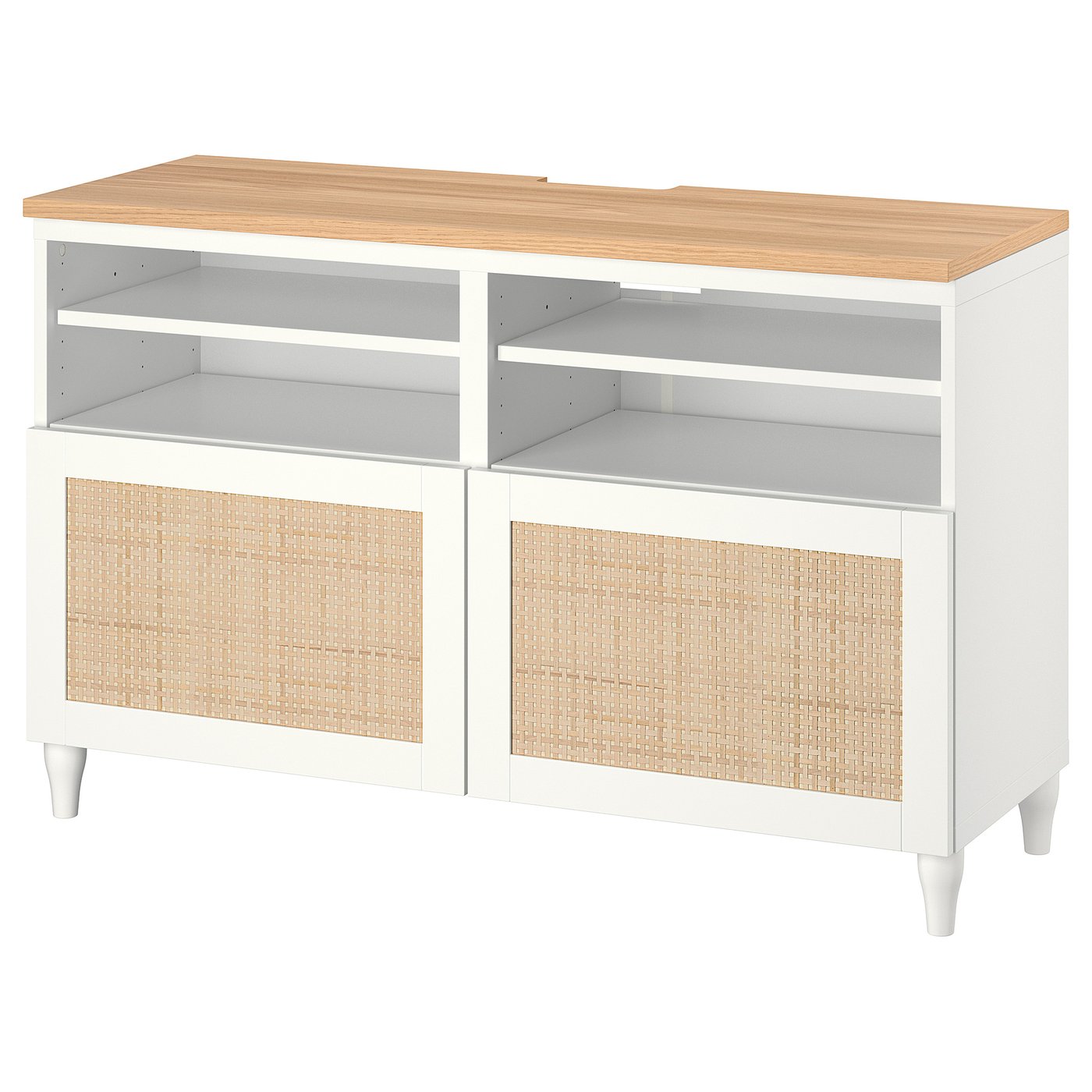 BESTÅ ベストー テレビ台 扉付き, ホワイト/ストゥツスヴィーケン