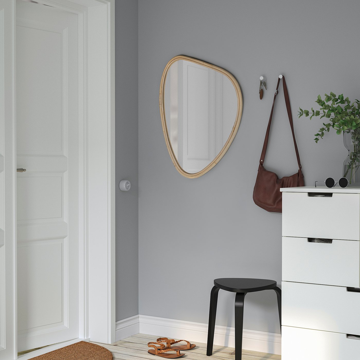 IKEA 鏡 廃盤 ポストモダン ミッドセンチュリー スペースエイジ IKEA