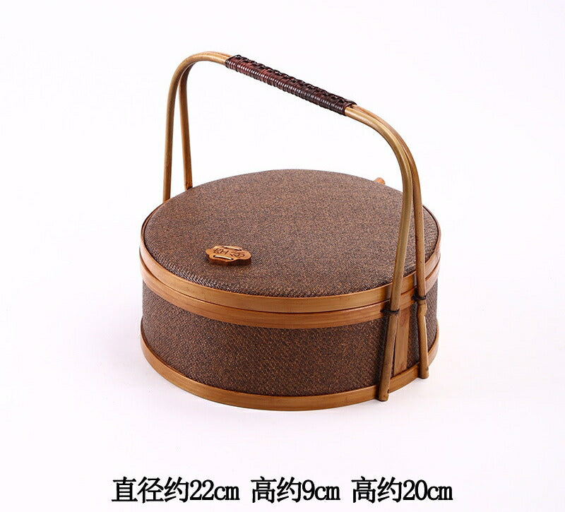 凛とした佇まいが美しいかご 竹 かご ハンドル付き 一段 二段 三段