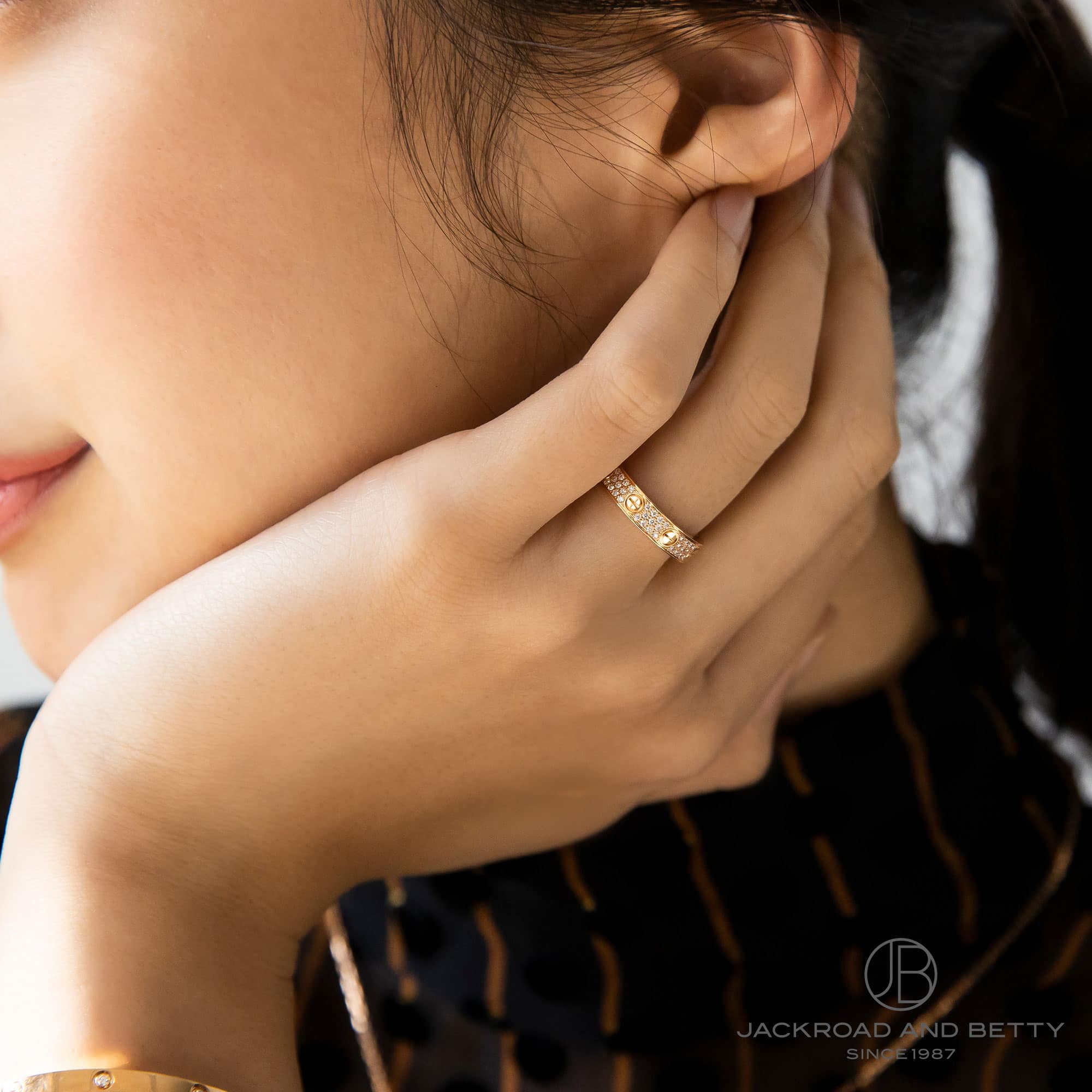 ミニラブリング パヴェダイヤモンド[B4085849] Mini Love Ring Pave