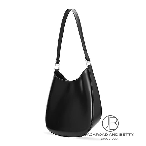 クレオ ブラッシュドレザー ショルダーバッグ ブラック 黒[1BC499 ZO6