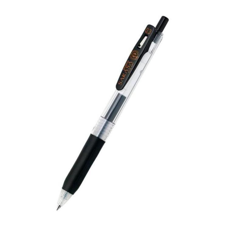 サラサクリップ 0.3mm ゲルインク 寒色系 ブラック(ブラック