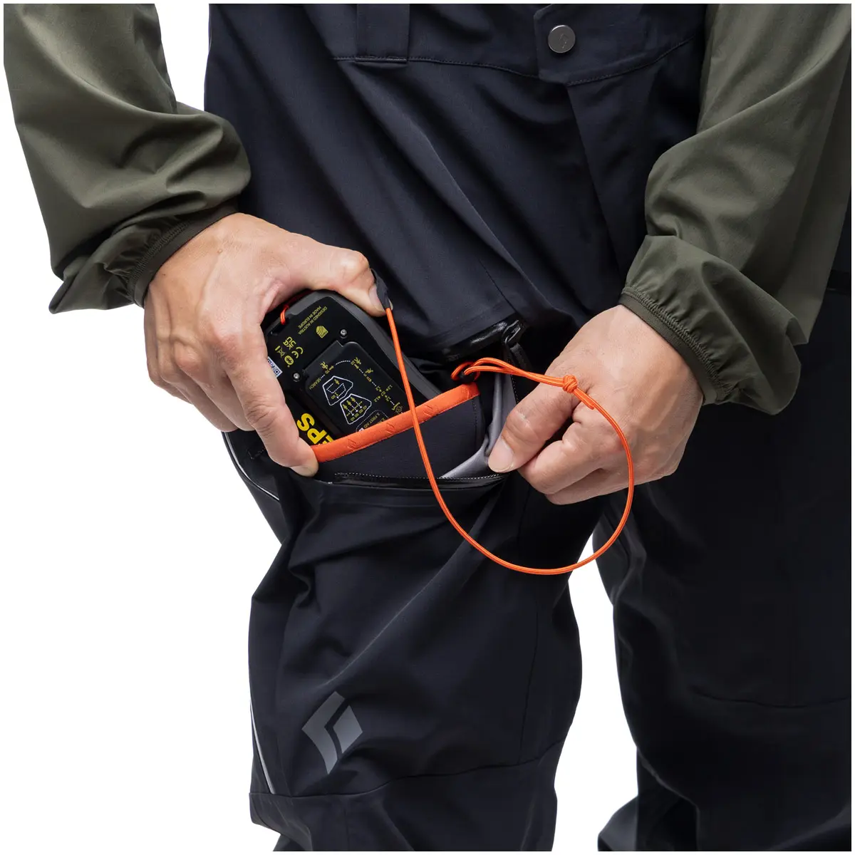 メンズ リーコンストレッチビブ(S ブラック): ブラックダイヤモンド