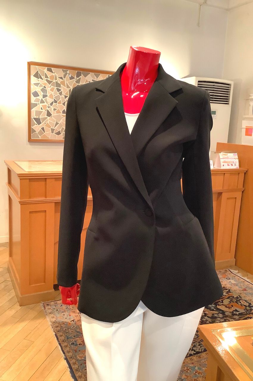 Theory - Admiral Crepe DB Rib Blazer / ウエストシェイプテーラード