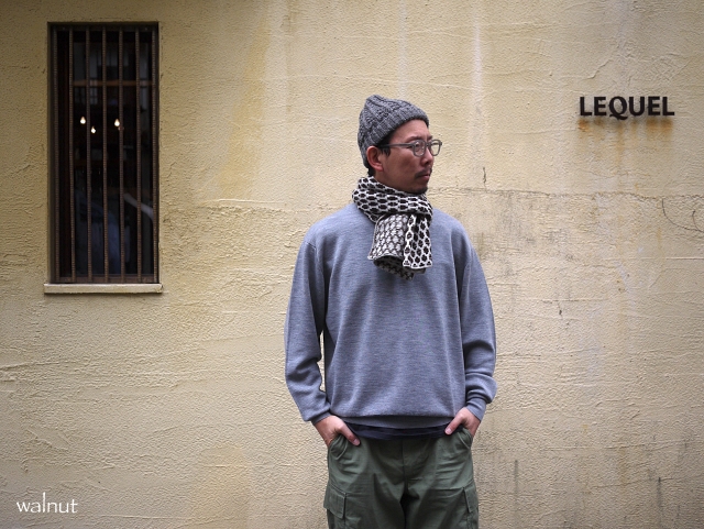 yourwear ユアウェア カシミヤドットジャカードストール 商品詳細