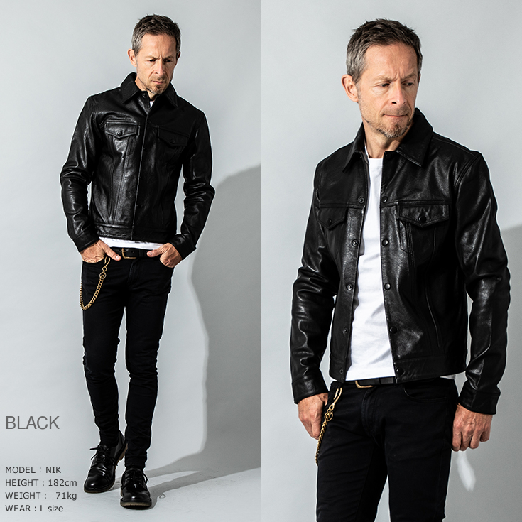 JUVENTUS 本革 レザージージャン Gジャン メンズ ユベントス KR005