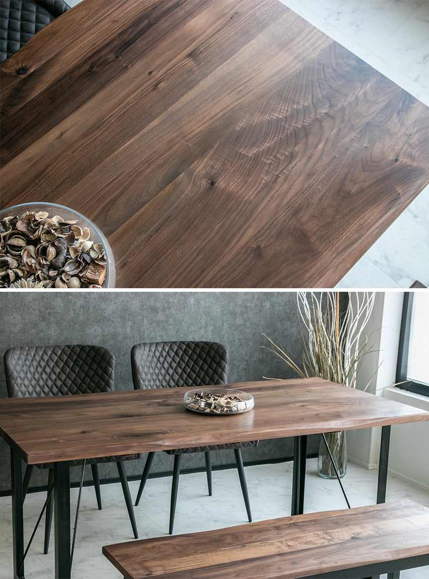 ダイニングテーブル 180×86cm 4人掛け ウォールナット オーク 無垢材