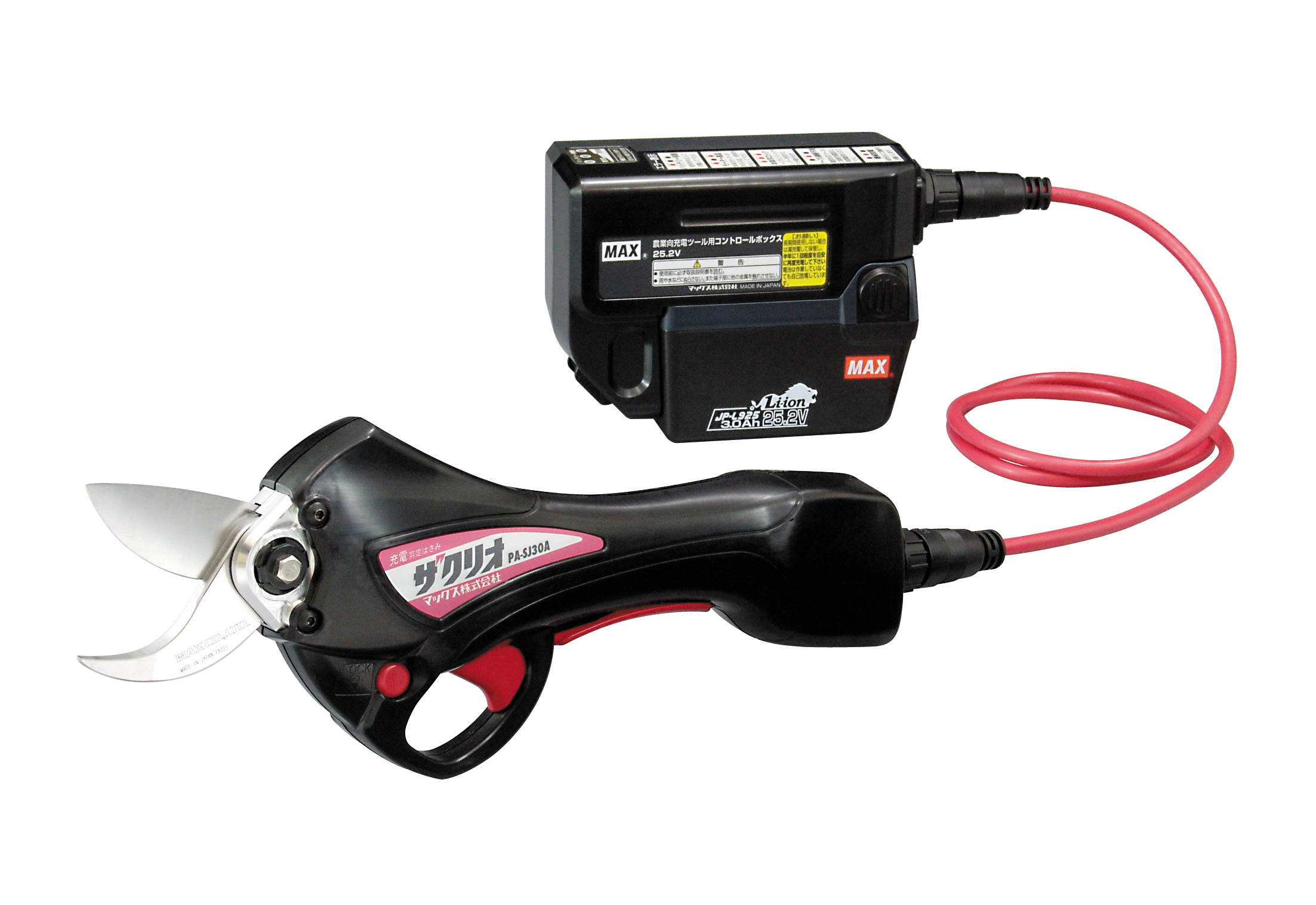 PA-SJ30A-BCKの製品詳細ページ | 充電式剪定はさみ（ザクリオ