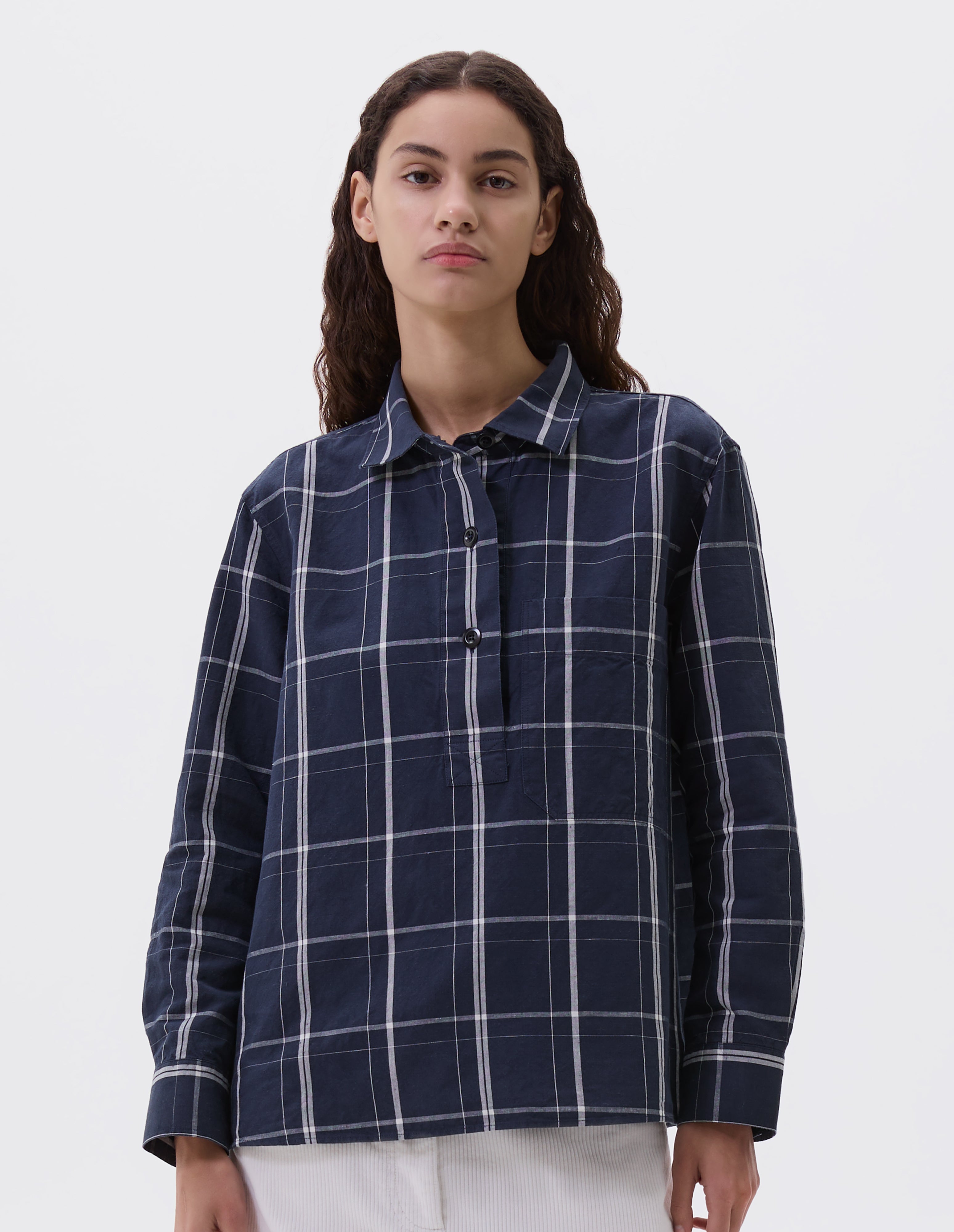 マーガレットハウエル MATT COTTON CHECK シャツワンピース 近年 MHL
