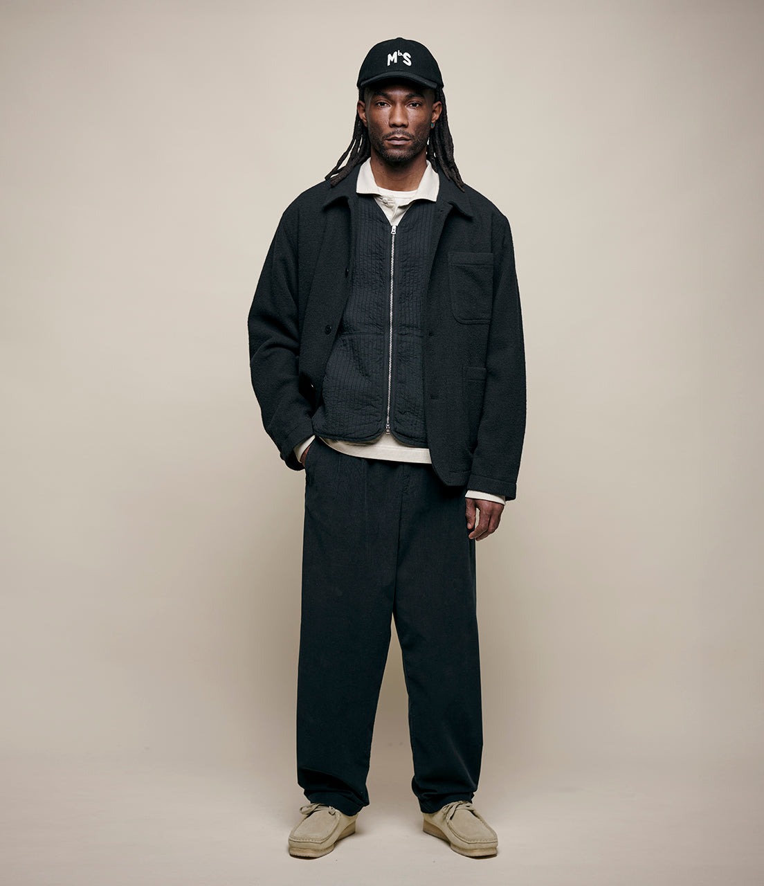 Padded Cotton Zip Vest – Merz b. Schwanen