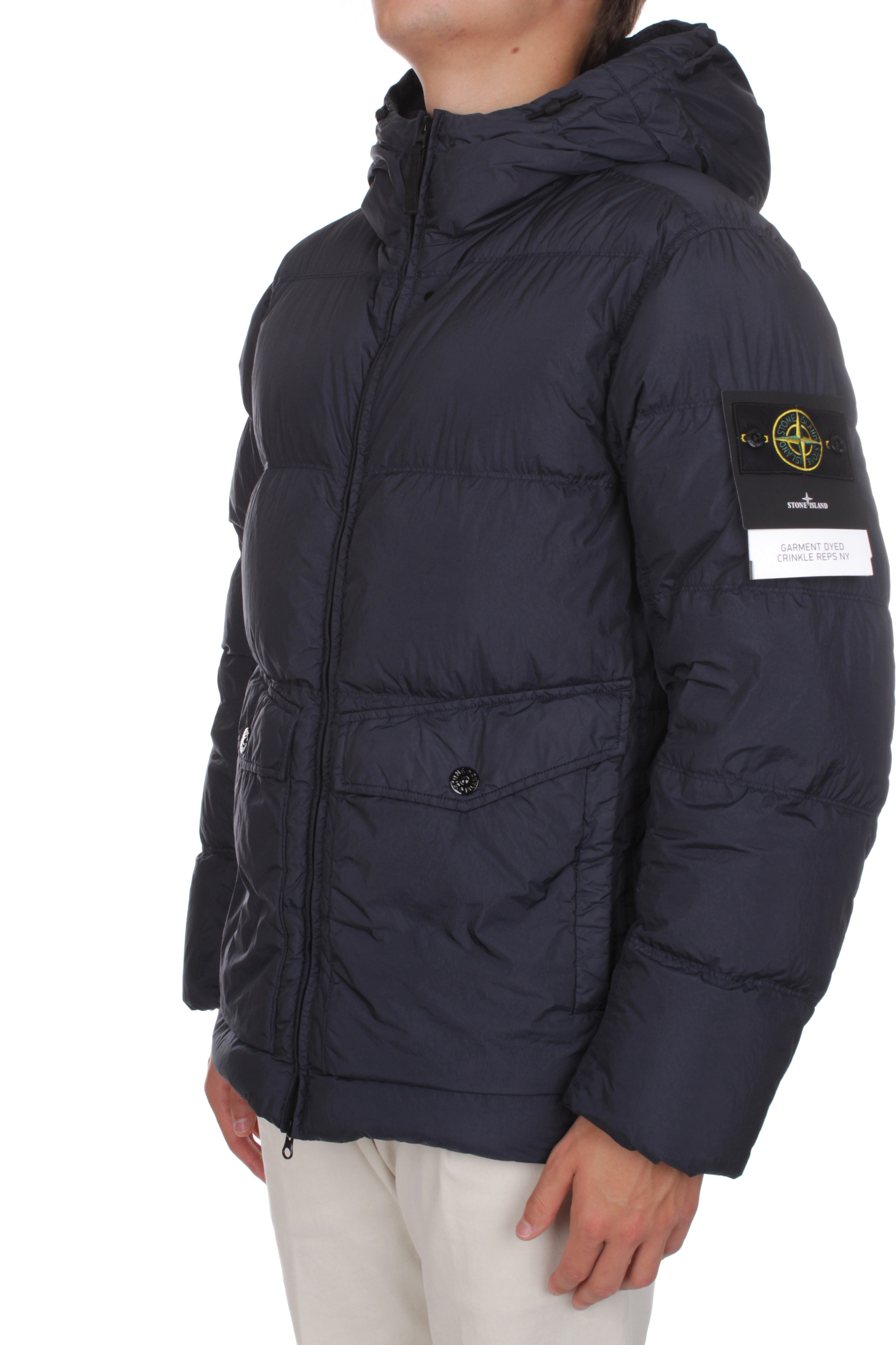 STONE ISLAND DOWN JACKET NAVY BLUE V0020 – Michi D'Amato