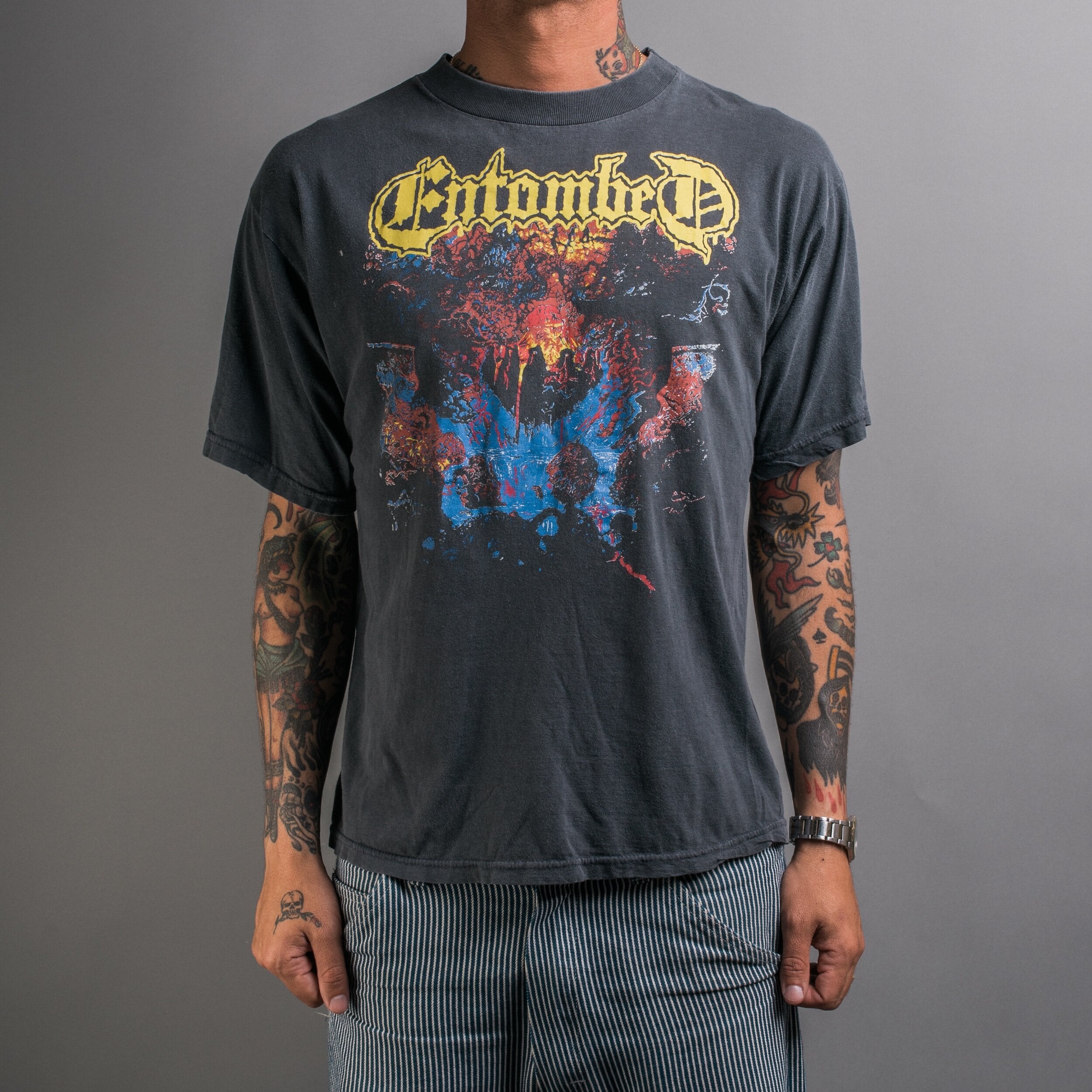 Vintage 90's Entombed Clandestine T-Shirt – Mills Vintage USA