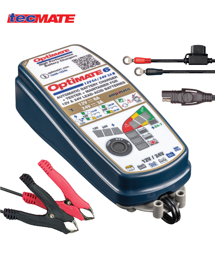 自動車/バイク用充電器 オプティメイト6 セレクト 12V/24V tecMATE