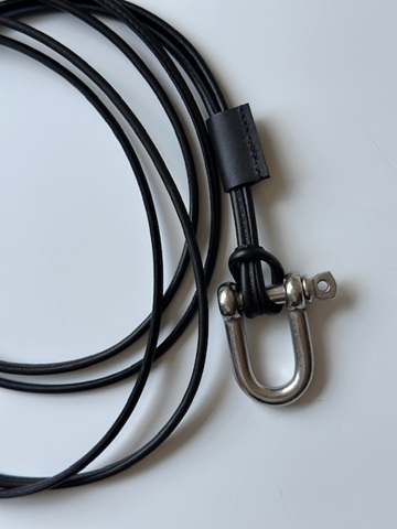 ANCELLM（アンセルム） LEATHER ROPE BELT(BLACK) s.t.c｜洋服・小物