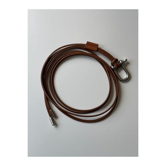 ANCELLM（アンセルム） LEATHER ROPE BELT(BROWN) s.t.c｜洋服・小物