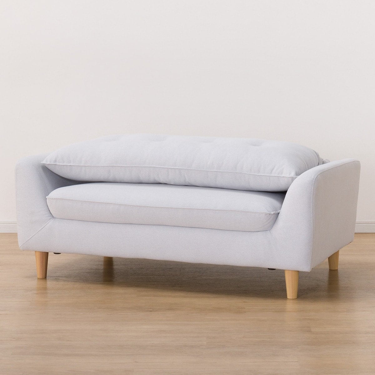 ローソファにもなるコンパクトソファ 布張りタイプ (Nパック4 GY