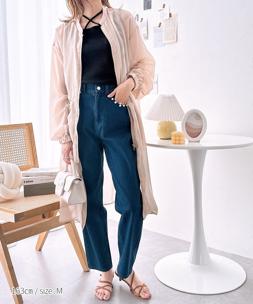 モッズ風ロング丈シアーコート 通販【ニッセン】