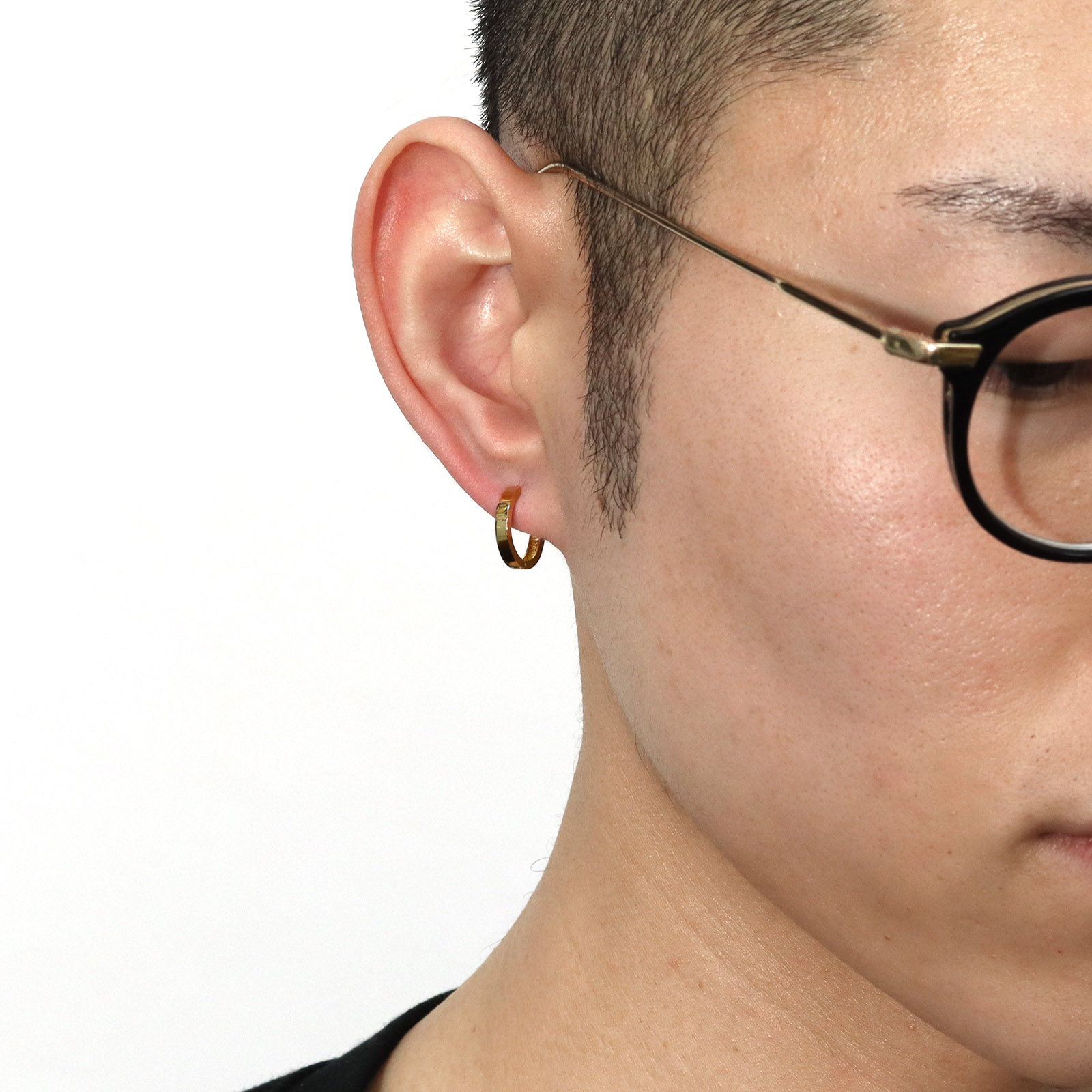 GARDEL（ガーデル） QUIET HOOP PIERCE - K18Yellow Gold