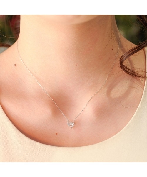 K18 WG Swingleネックレス(40cm K18 ホワイト): Samantha Tiara