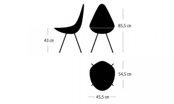 ドロップチェア SH43cm / オリーブグリーンFRITZ HANSEN（フリッツ