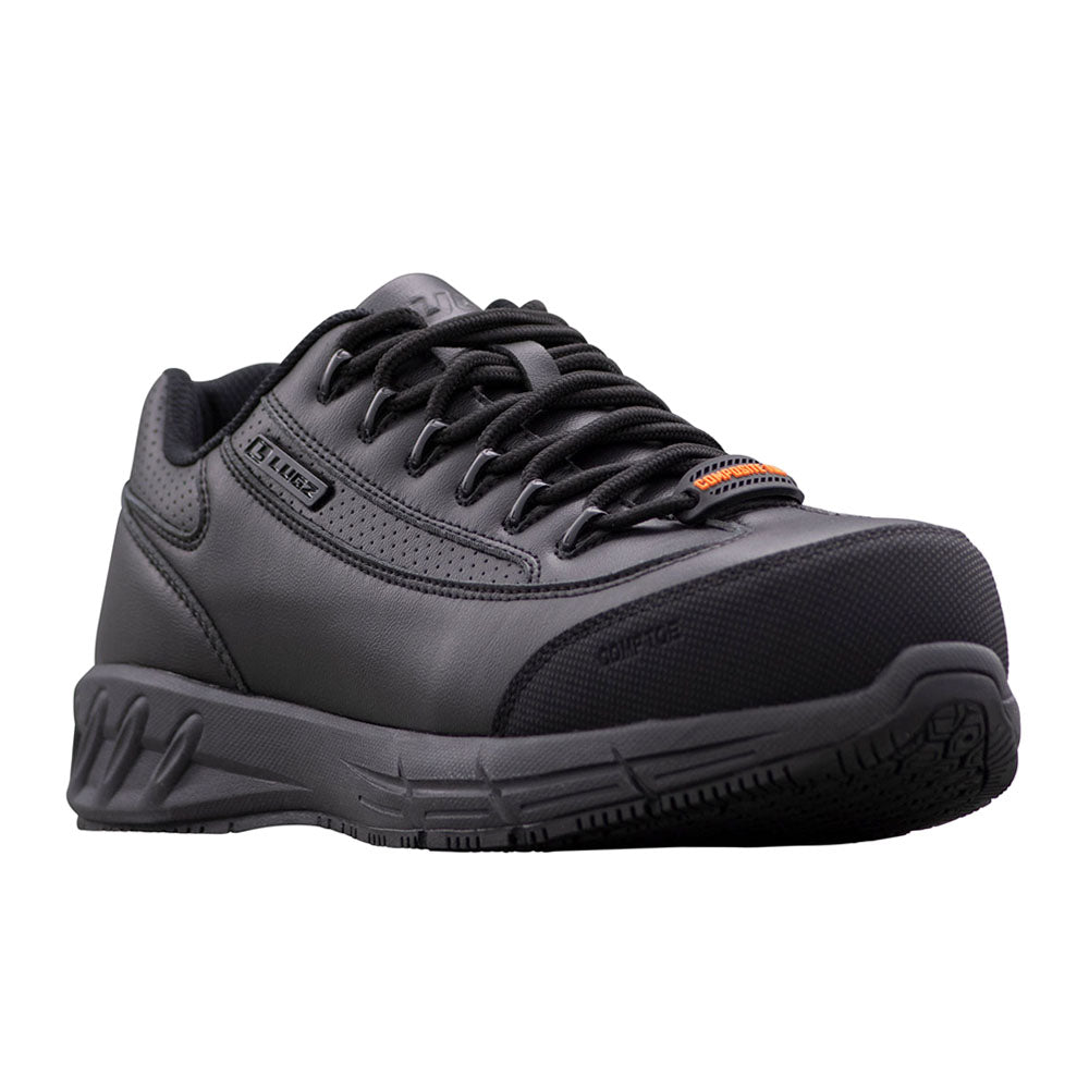 Shop Black Mens Express Slip Resistant Composite Toe Work Shoes