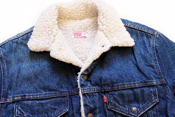 80s USA製 Levi'sリーバイス 70608 ボアライナー デニムジャケット 4