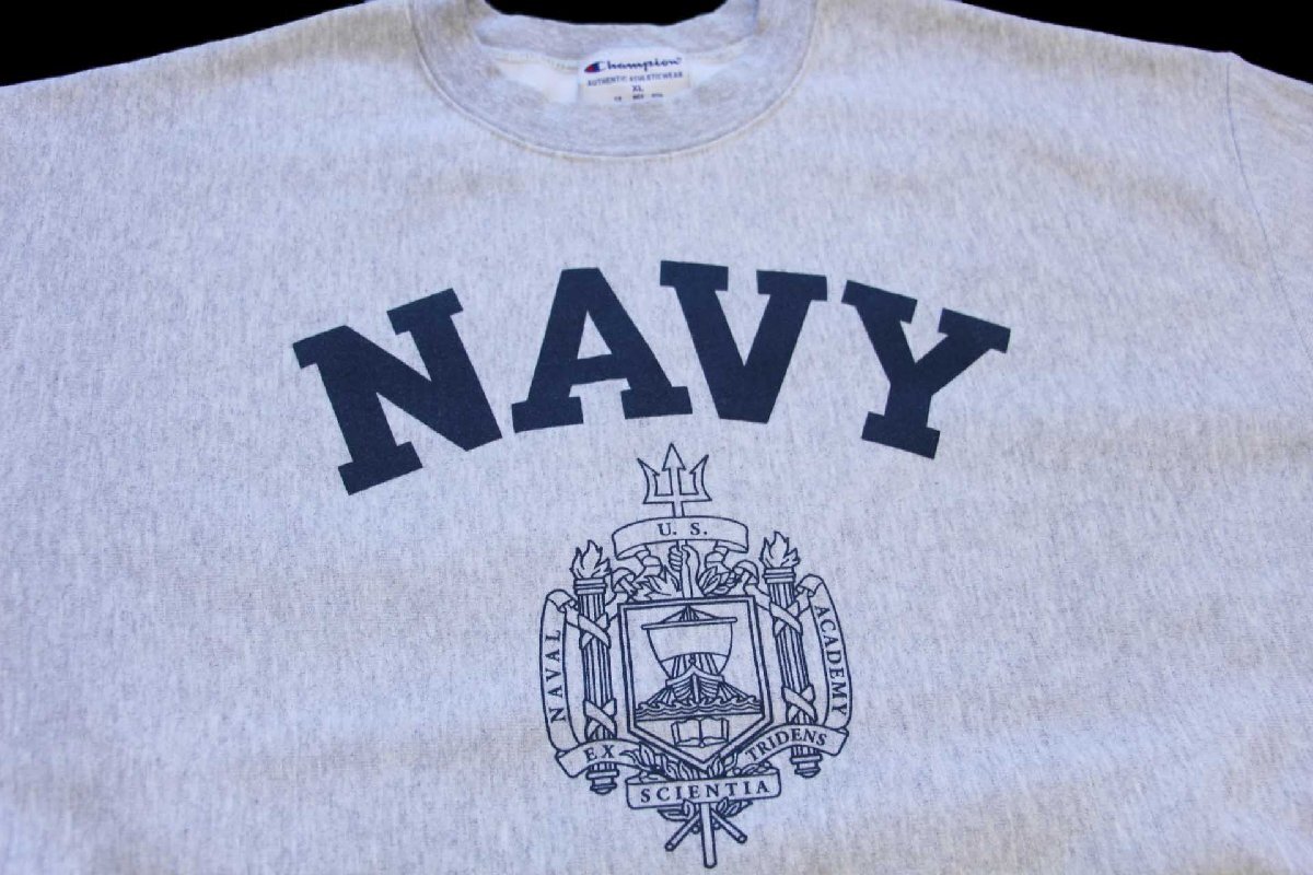 Championチャンピオン 米軍 NAVY U.S.NAVAL ACADEMY ロゴ リバース