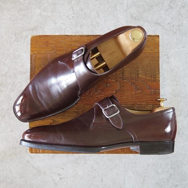 エンツォ・ボナフェ SIZE 8.5【モンクストラップ/カーフ/濃茶】 | 高級