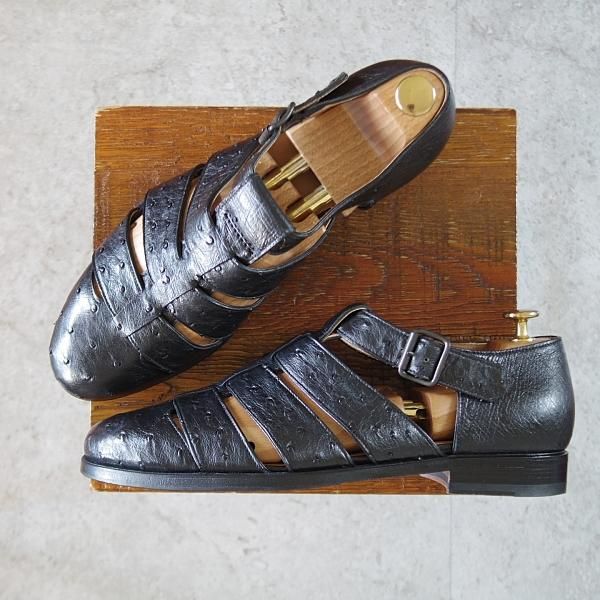 F.LLIジャコメッティ SIZE 42【オーストリッチ/グルカサンダル