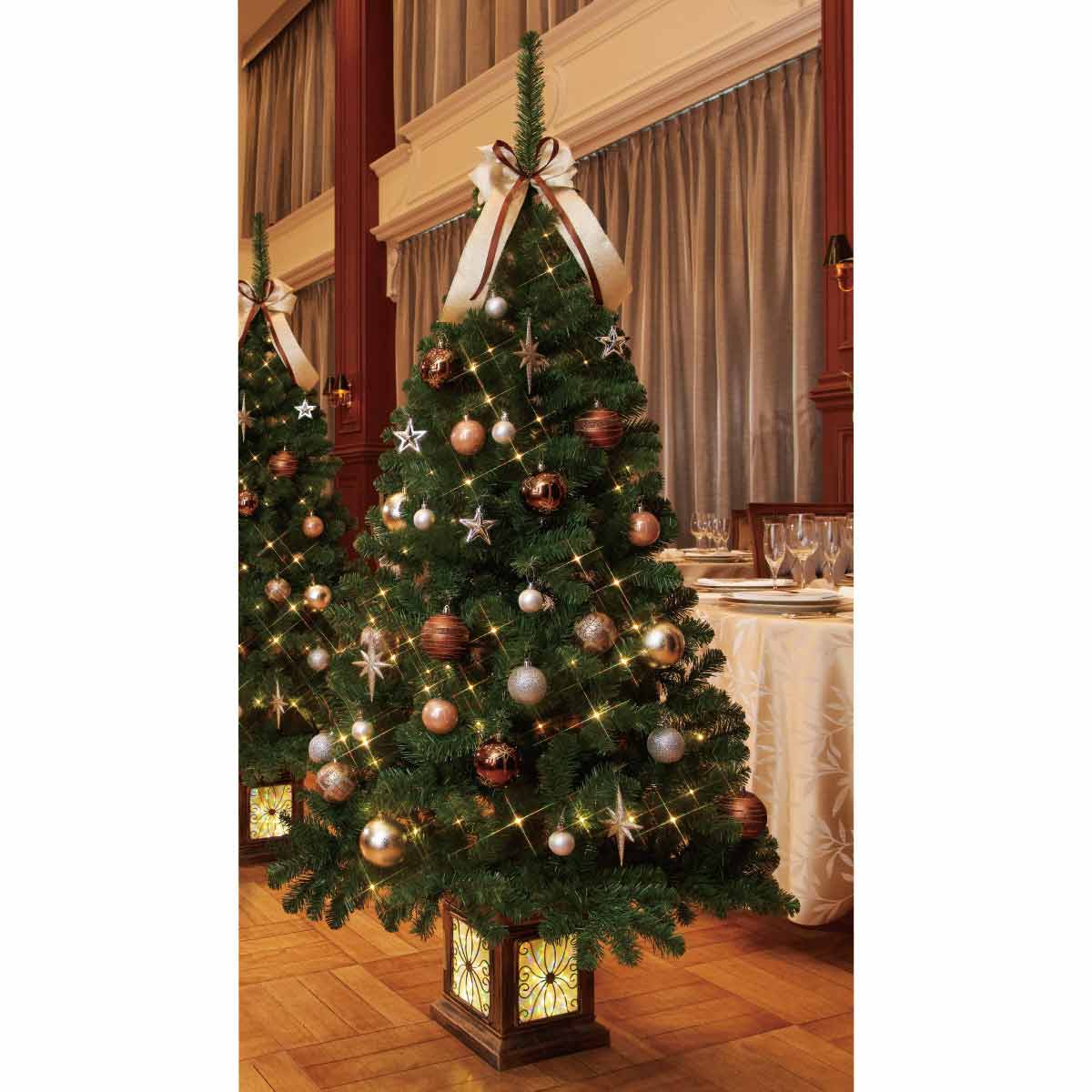 ポットライトクリスマスツリー コパーゴールド ［ストエキオリジナル