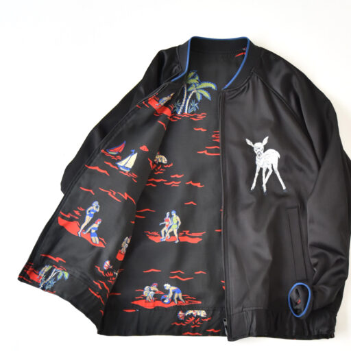 BRU NA BOINNE 美しい刺繍のスカジャン！リバーシブルで楽しめるケル