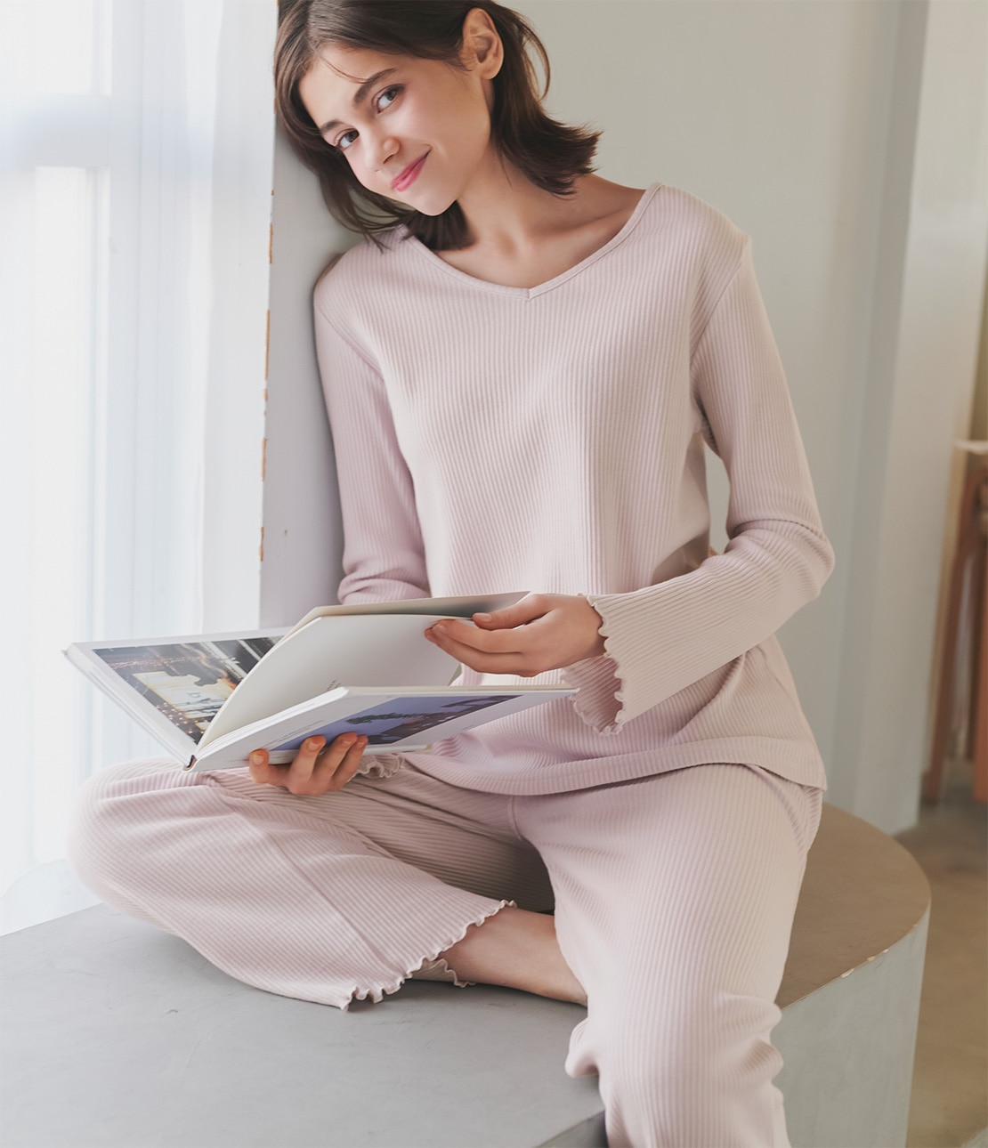 オーガニックコットンパジャマ(S/M グレー): PEACH JOHN | ピーチ