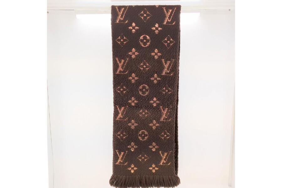 美品】LOUIS VUITTON ルイヴィトン マフラー エシャルプ ロゴマニア
