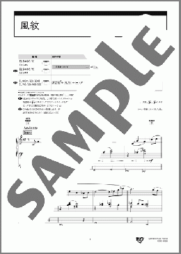 エレクトーン楽譜】風紋 [STAGEA・EL ポピュラー 5〜3級 Vol.87 吹奏楽