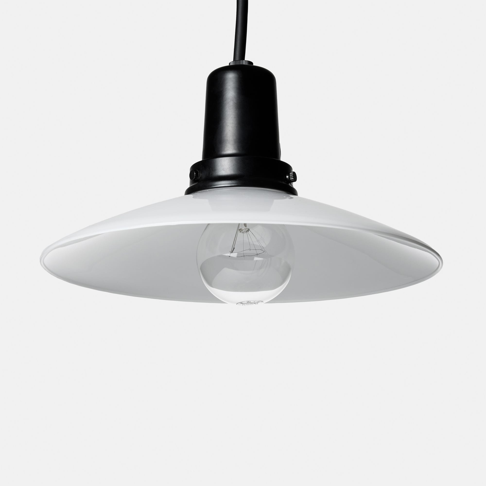 レトロペンダントライト 乳白×ブラック | LT-PD014-03-G141