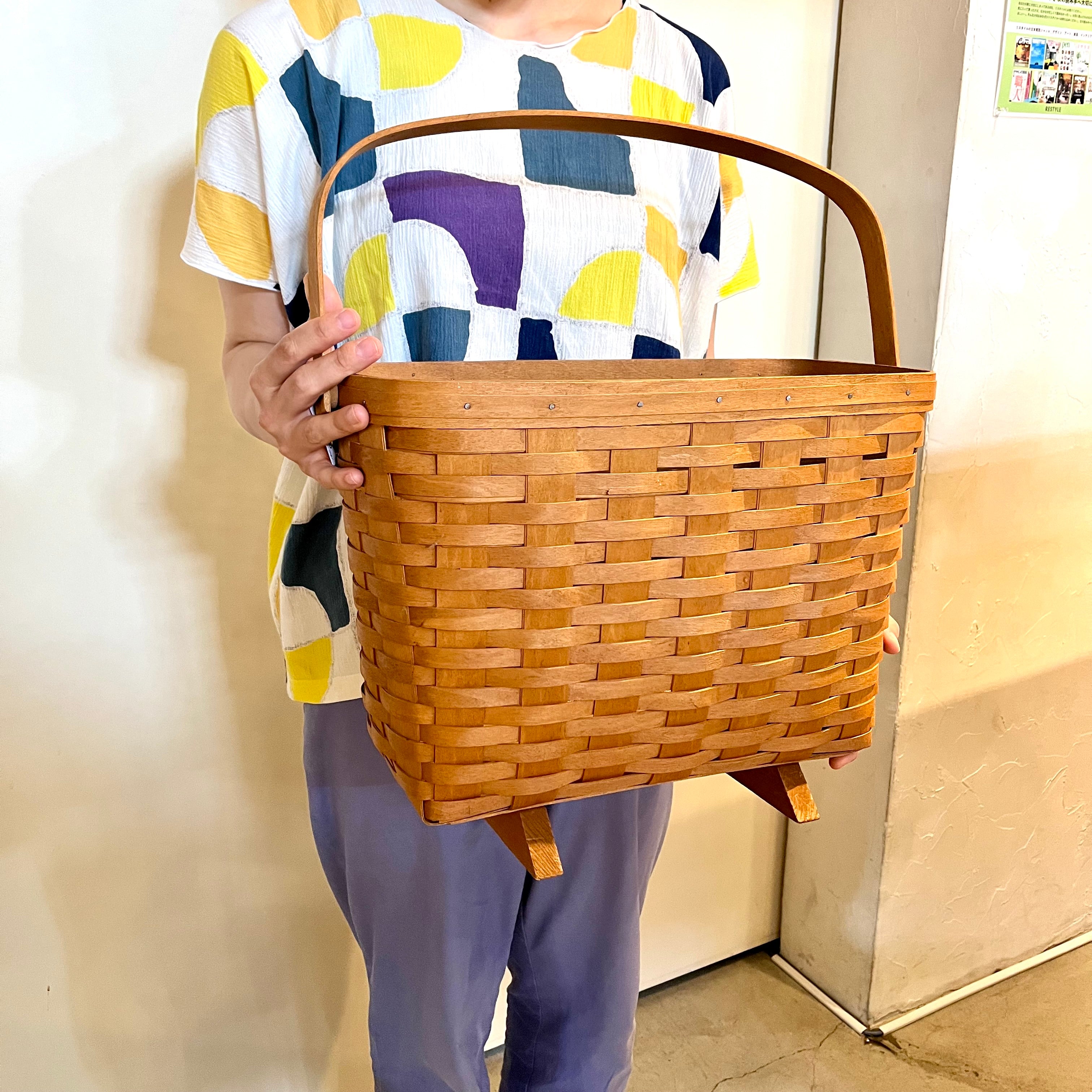 ロンガバーガー/Longaberger バスケット 大 深型【9】かご カントリー