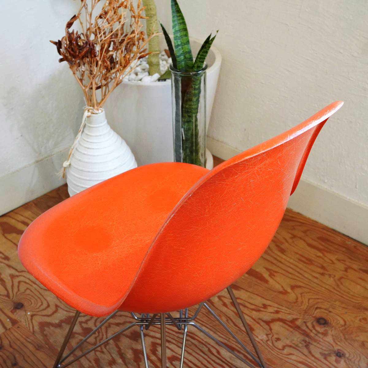 ハーマンミラー / Herman Miller サイドシェルチェア FRP オレンジ