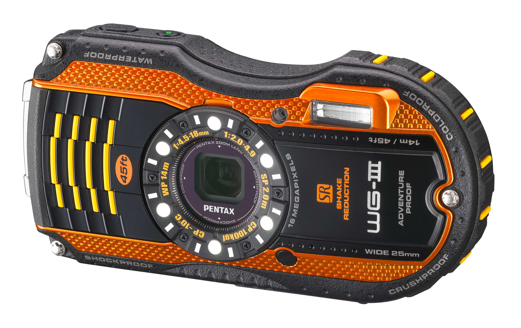 水深14mで水中撮影が可能なコンパクトデジタルカメラ「PENTAX WG-3