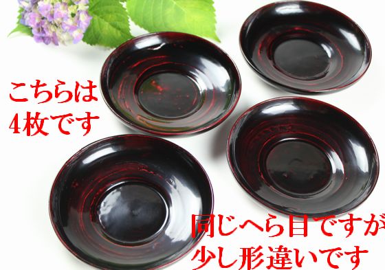 茶托12：へら目（黒）NO.2 1枚 33,000円（税込） | 輪島塗の塗師屋