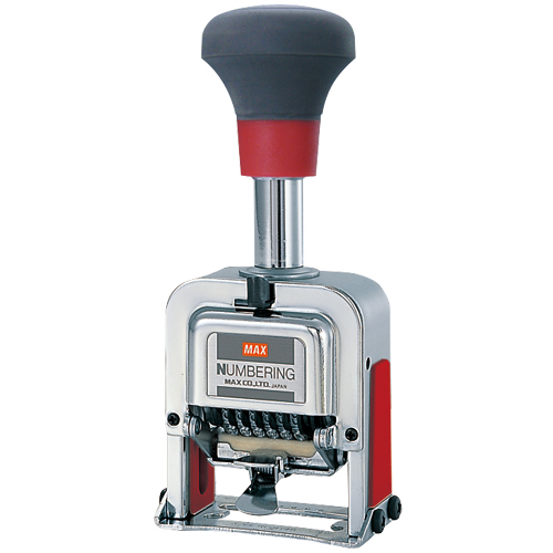 たのめーる】マックス ナンバリング 6桁7様式 A字体 NR-607A 1個の通販