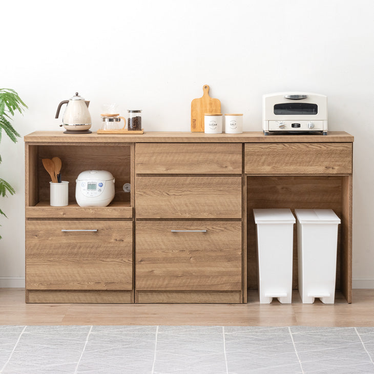 幅180］組み替えOK！ キッチンカウンター 日本製 完成品 食器棚 収納