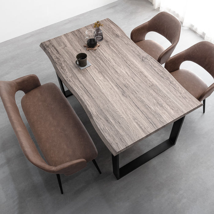 幅140］4人掛け ダイニングテーブル4点セット ベンチ ヴィンテージ