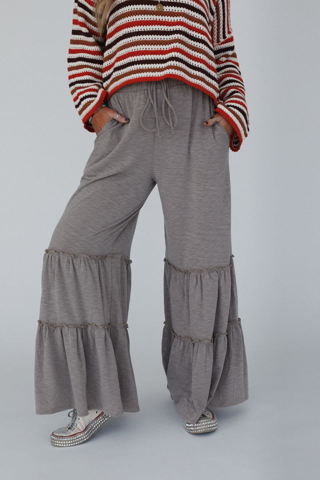 The Nest Milla Ruffled Wide Leg Pants — Three Bird Nest
